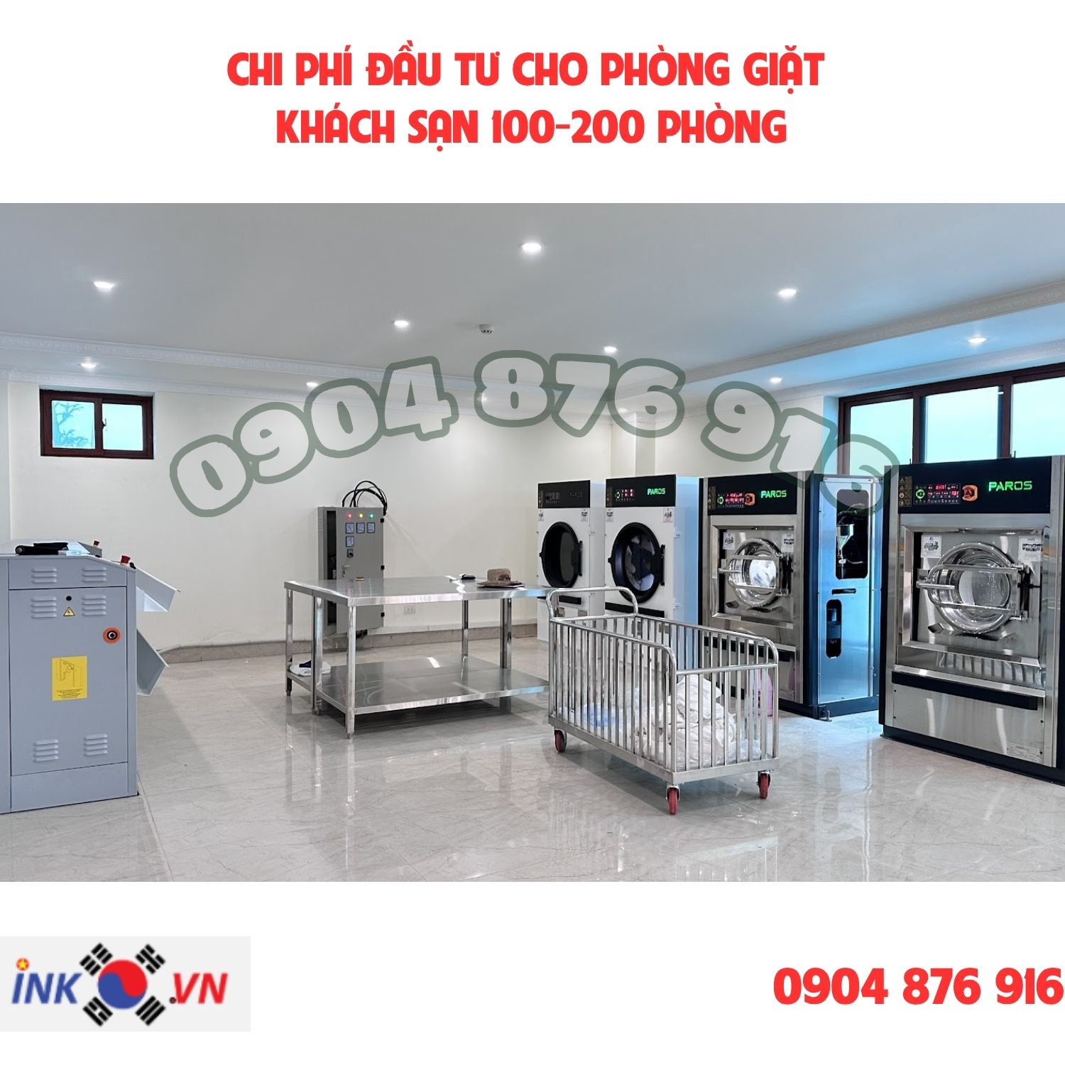 chi phí đầu tư xưởng giặt khách sạn tại Yên Bái